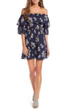 Women's Cupcakes And Cashmere Benita Off The Shoulder Dress - Blue