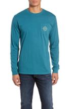 Men's Southern Tide Long Sleeve Compass T-shirt - Blue