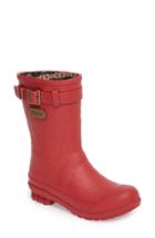 Women's Pendleton Embossed Short Waterproof Rain Boot M - Red