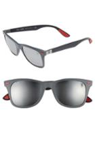 Men's Ray-ban Wayfarer 58mm Sunglasses - Grey / Silver Mirror