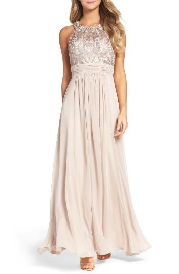 Women's Eliza J Lace Bodice Gown