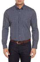 Men's Cutter & Buck Barrett Easy Care Check Sport Shirt - Green