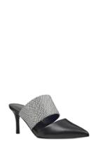 Women's Nine West Wide Strap Mule .5 M - Black