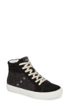 Women's Steve Madden Serena Mixed Media Sneaker M - Black