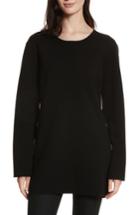 Women's Elizabeth And James Nola Grommet Tunic Sweater - Black