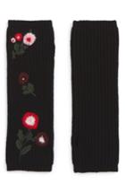 Women's Kate Spade New York In Bloom Fingerless Gloves, Size - Black