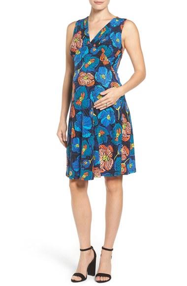 Women's Leota 'isabella' Sleeveless Maternity Dress - Pink