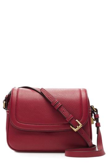 J.crew Signet Flap Crossbody Bag - Burgundy