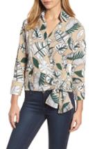 Women's Melloday Side Tie Poplin Top - Green