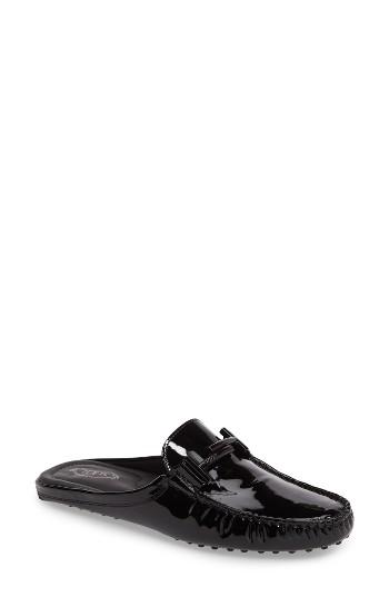 Women's Tod's Gommino Double-t Loafer Mule Us / 34eu - Black