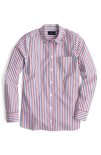 Women's J. Crew Stripe Boyfriend Shirt