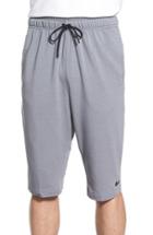 Men's Nike Dri-fit Fleece Training Shorts, Size - Grey