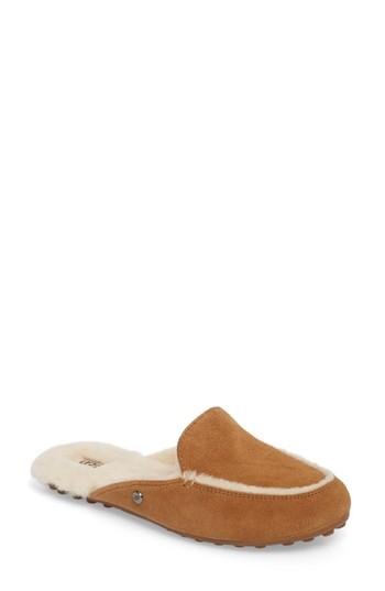Women's Ugg Lane Genuine Shearling Slipper M - Brown