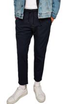 Men's Topman Skinny Fit Crop Stripe Trousers X 30 - Blue