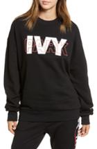 Women's Ivy Park Layer Logo Graphic Sweatshirt, Size - Black