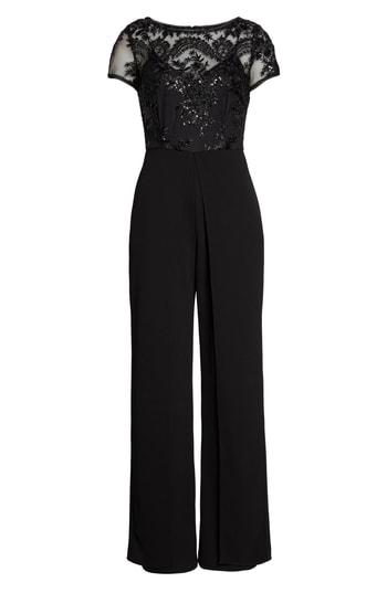 Women's Adrianna Papell Sequin Crepe Jumpsuit