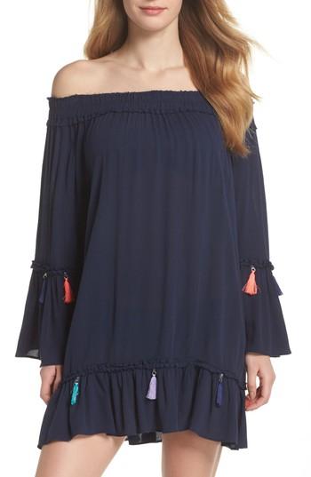 Women's Surf Gypsy Tassel Cover-up - Blue