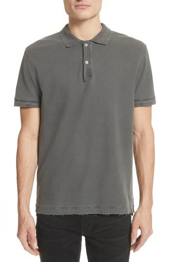 Men's Atm Anthony Thomas Melillo Pique Polo Shirt - Black