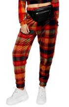 Women's Topshop Velvet Check Joggers