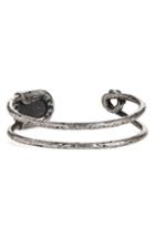 Men's Eleventy Tarnished Silver Turquoise Cuff