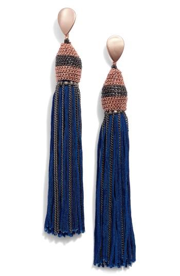 Women's Nakamol Design Adar Tassel Earrings With Chain