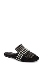 Women's Jeffrey Campbell Ravis Embellished Loafer Mule .5 M - Black