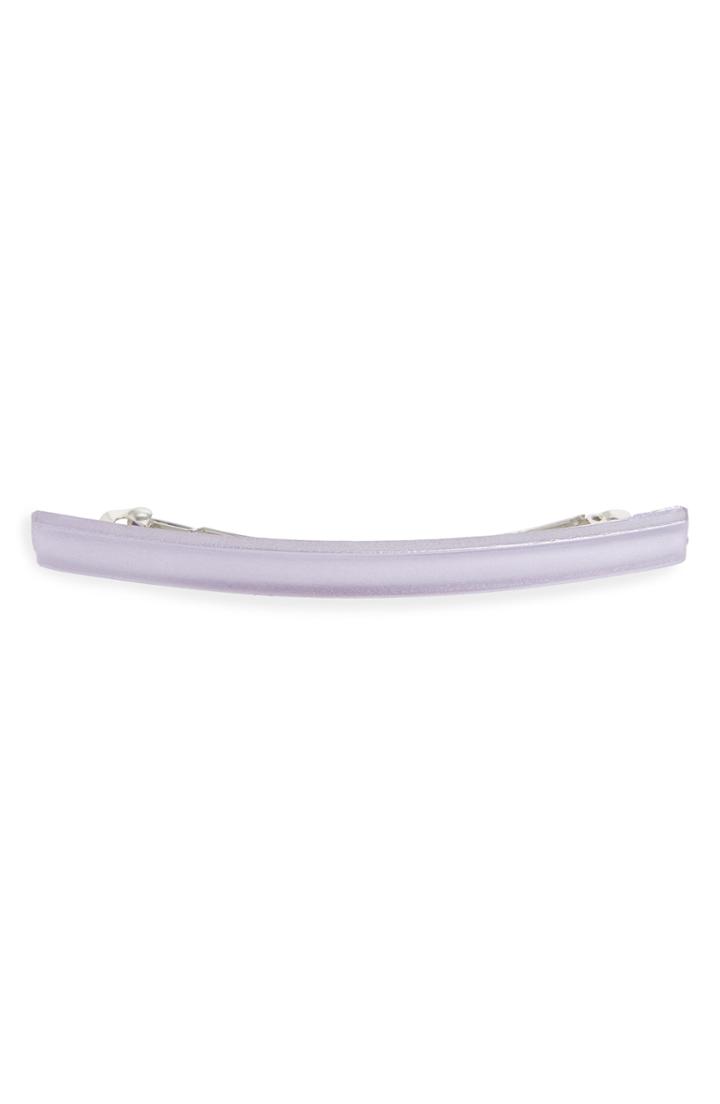 France Luxe Long Grooved Skinny Barrette, Size - Purple