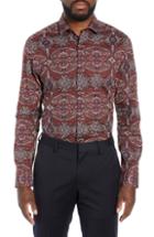 Men's Vince Camuto Regular Fit Dot Sport Shirt - Red