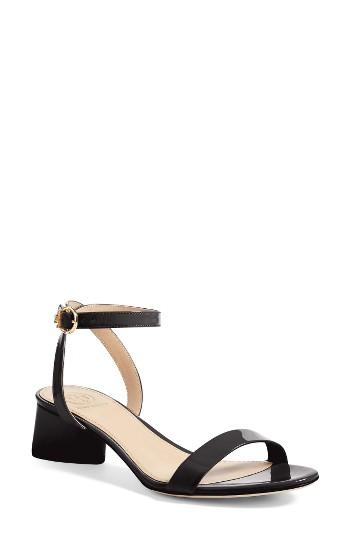 Women's Tory Burch Elizabeth Block Heel Sandal M - Black