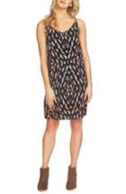 Women's 1.state Print Shift Dress, Size - Black