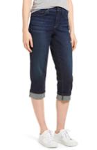 Petite Women's Nydj Marilyn Cropped Cuff Jeans P - Blue