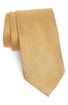 Men's Nordstrom Men's Shop Microgrid Silk Tie, Size - Metallic