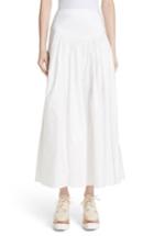 Women's Stella Mccartney Taffeta Maxi Skirt Us / 40 It - White