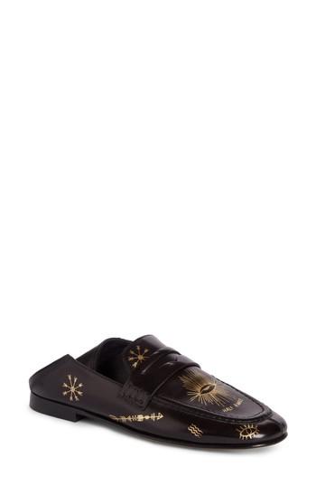 Women's Isabel Marant Fezzy Print Convertible Loafer Us / 36eu - Metallic