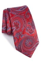 Men's Nordstrom Men's Shop Wanderlust Paisley Silk Tie, Size X-long - Red