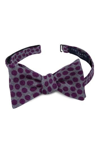 Men's Ted Baker London Dot Wool Bow Tie