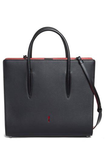 Christian Louboutin Large Paloma Leather Tote - Black