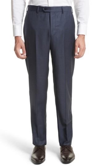 Men's Emporio Armani Trim Fit Check Wool Suit