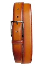 Men's Nordstrom Men's Shop Marco Burnished Leather Belt - Cognac
