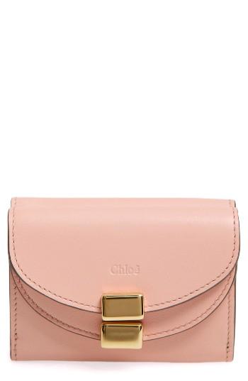 Women's Chloe Mini Georgia Calfskin Trifold Wallet -