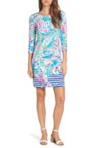 Women's Lilly Pulitzer Pearson Upf 50+ Shift Dress, Size - Blue