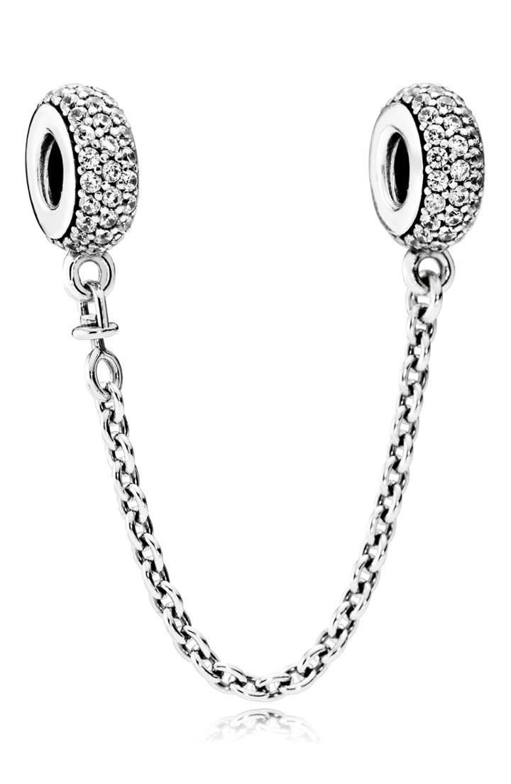 Women's Pandora Pave Inspiration Safety Chain