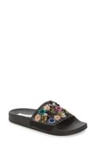 Women's Steve Madden Maddy Embellished Slide Sandal M - Black