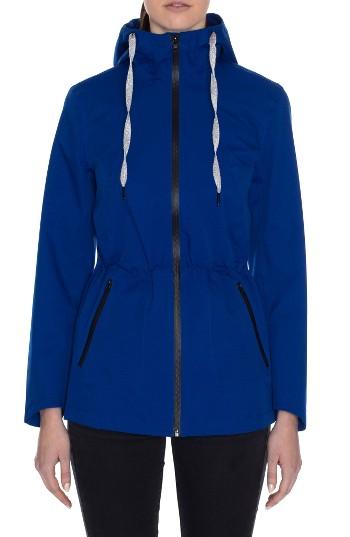Women's Laundry By Shelli Segal Hooded Active Jacket - Blue