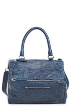 Givenchy 'medium Pepe Pandora' Leather Satchel - Blue