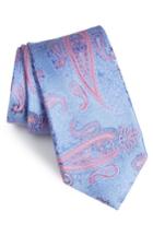 Men's Nordstrom Men's Shop Kline Paisley Silk Tie, Size - Blue