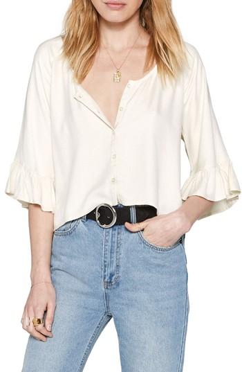 Women's Amuse Society Cloudscape Crop Top - Grey