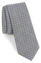Men's Nordstrom Men's Shop Dorset Cotton Skinny Tie, Size - Black