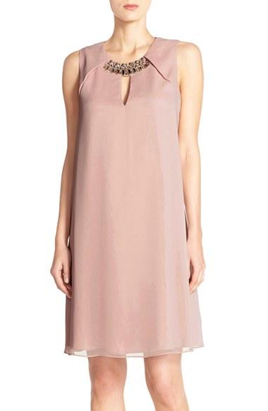 Women's Vince Camuto Embellished Chiffon Shift Dress