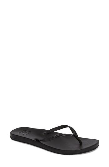 Women's Reef Cushion Bounce Stargazer Flip Flop M - Black